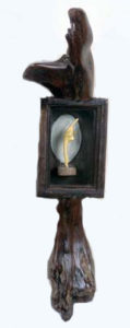 Full Moon - Carved Wood -10x6 - Private Collection